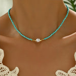 Minimalistische ketting met parels