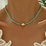 Minimalistische ketting met parels