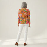 Britt | Trui met kleurrijke bloemenprint