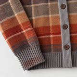 Edith | Ombré geruit vest voor de herfst