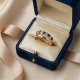 Ring met gouden detail en kristal