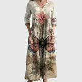 Saule | Maxi Jurk Elegante Beweging