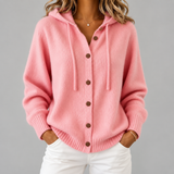 Eimear — Vest met capuchon en knopen