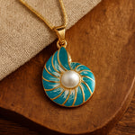 Ketting met blauwe stenen