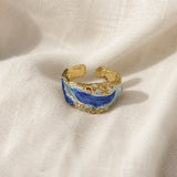 Gouden ring ‘Oceaan’