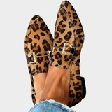 Rieke | Elegante luipaardprint loafers