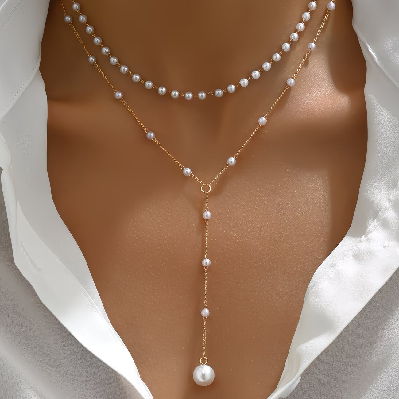 Ketting met kralen in oplopende maten