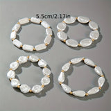Set van 4 parelarmbanden