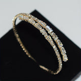 Elegante witgouden armband met kubische zirkonia
