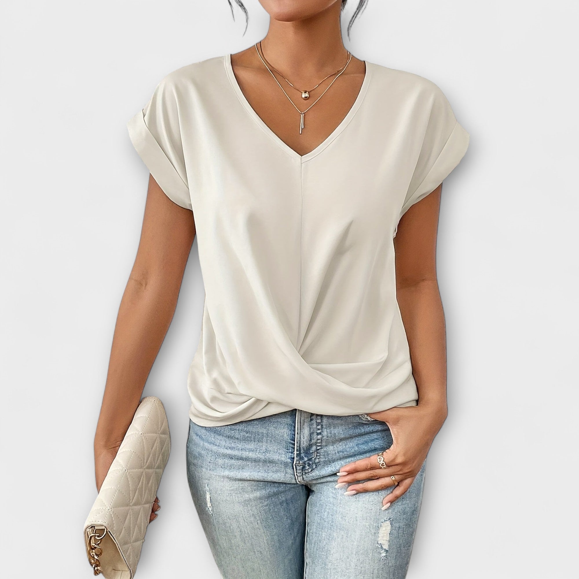 Truus | Elegante top met V-hals