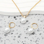 Elegante kettingenset met parels