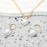 Elegante kettingenset met parels