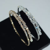 Elegante witgouden armband met kubische zirkonia