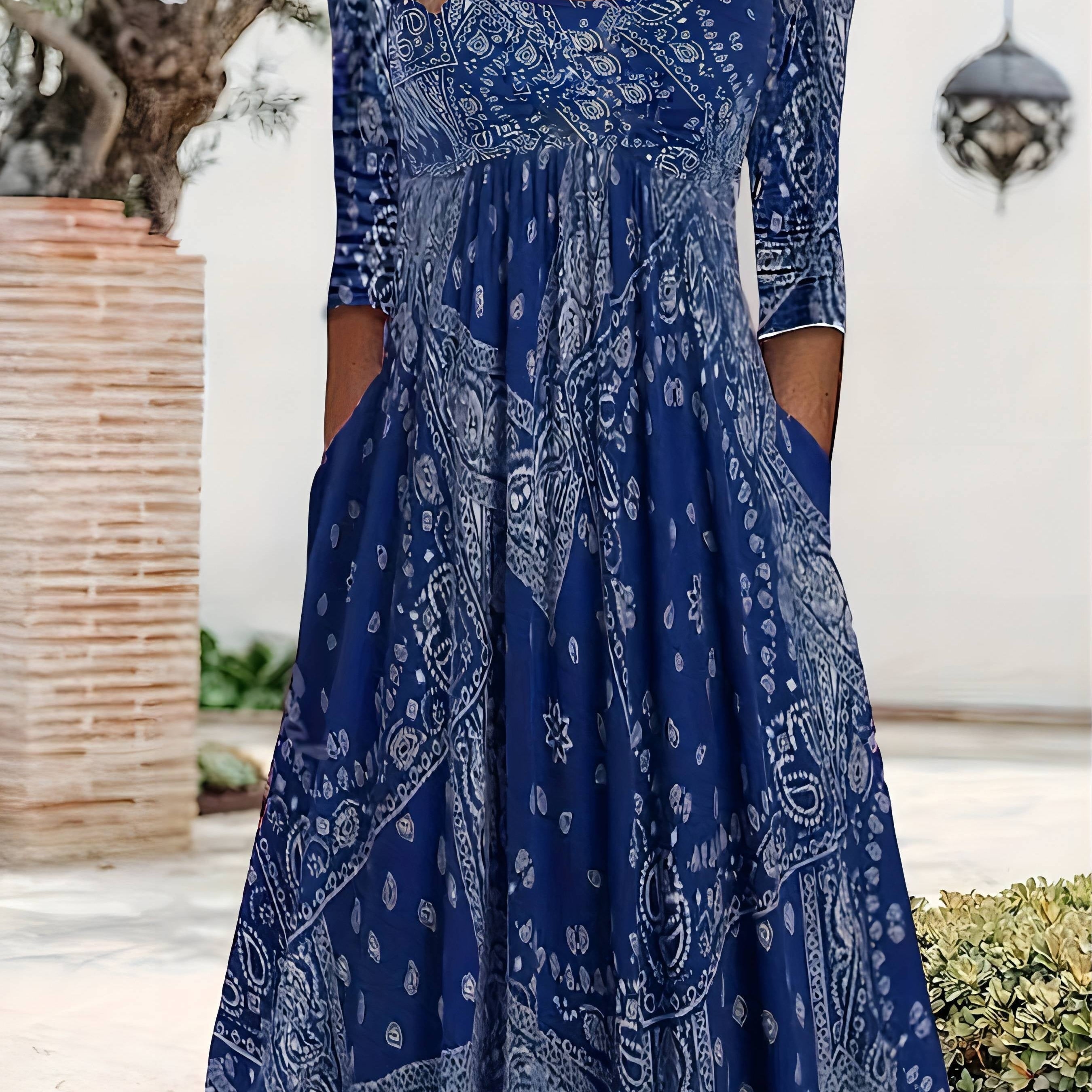 ELOWEN | MIDI JURK MET LANGE MOUWEN CASUAL