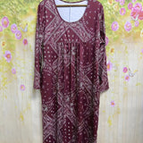 ELOWEN | MIDI JURK MET LANGE MOUWEN CASUAL