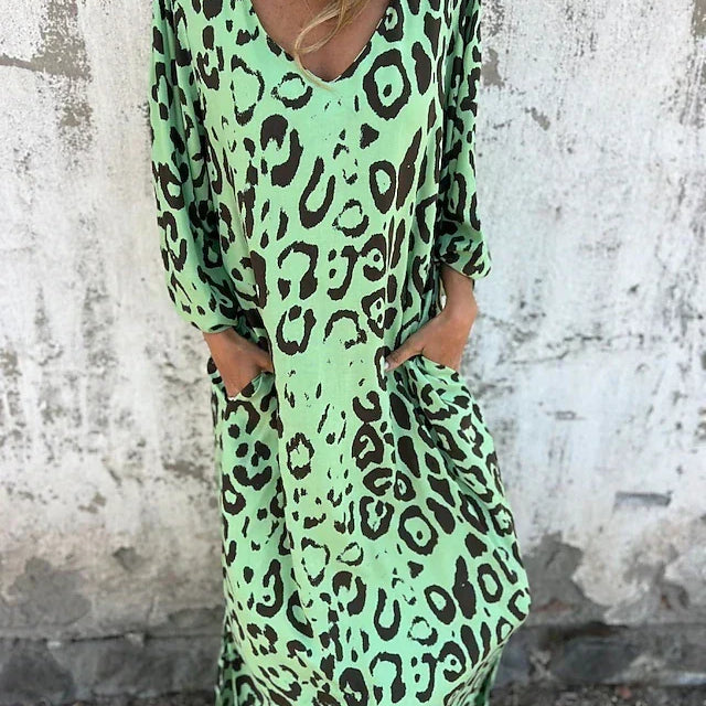 Jessa - Maxi Jurk Luipaard