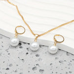 Elegante kettingenset met parels