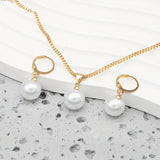 Elegante kettingenset met parels