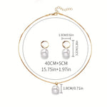 Elegante kettingenset met parels