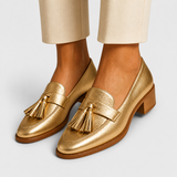 Henriette | Gouden loafers