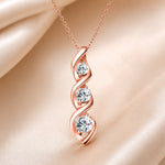 Witgouden ketting met oneindigheidshanger en zirkonia