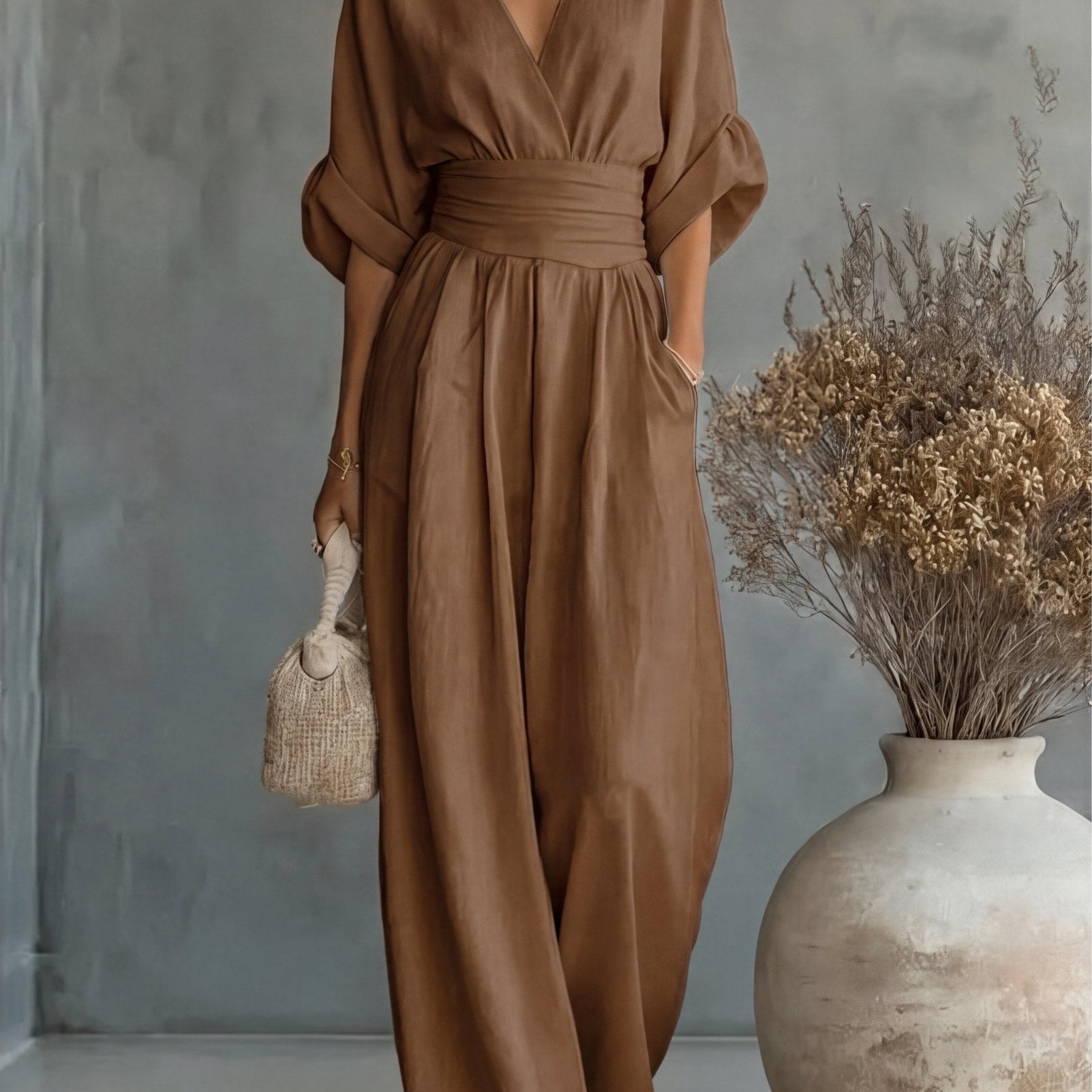 Élise | Elegante vloeiende jumpsuit