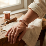 Petal koperen armband – afbeelding 2