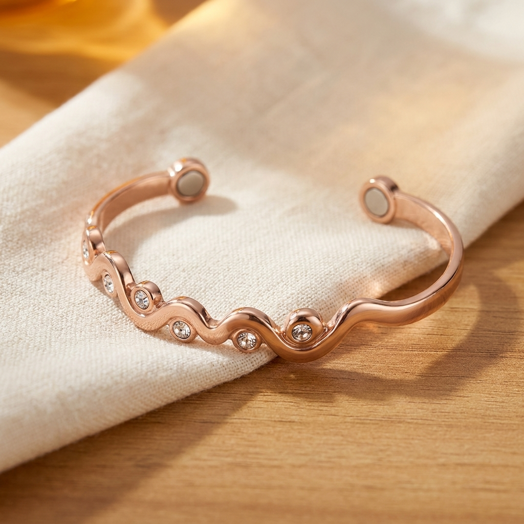 Lark koperen armband – handgemaakt van puur koper