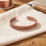 Furze koperen armband – handgemaakt van puur koper