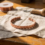 Reed koperen armband – handgemaakt van puur koper