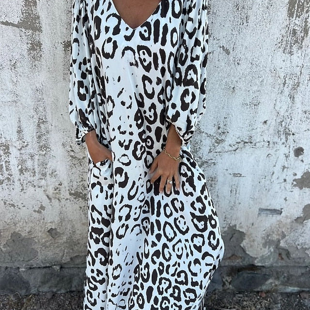 Jessa - Maxi Jurk Luipaard