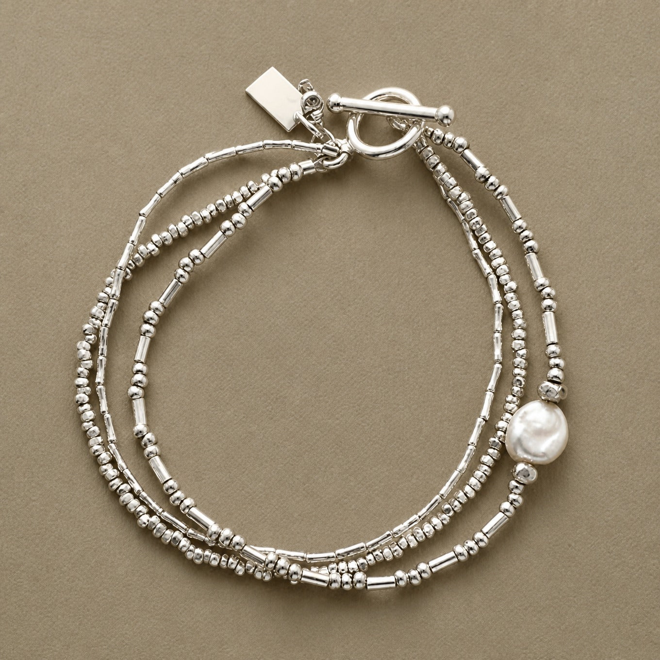 Set armbanden met parels