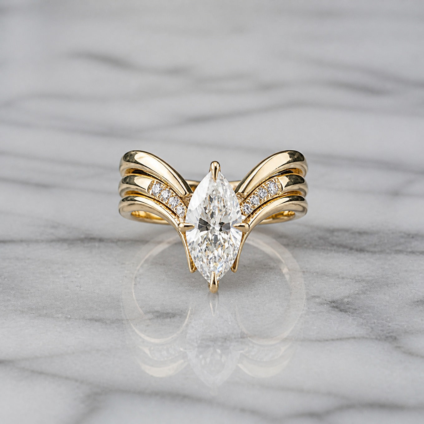 Gouden kroonring