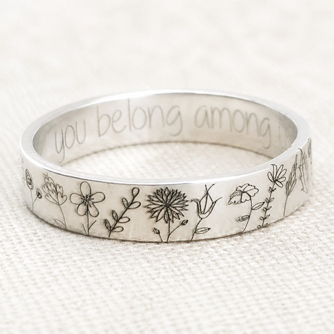 Minimalistische zilveren ring