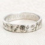 Minimalistische zilveren ring