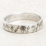 Minimalistische zilveren ring