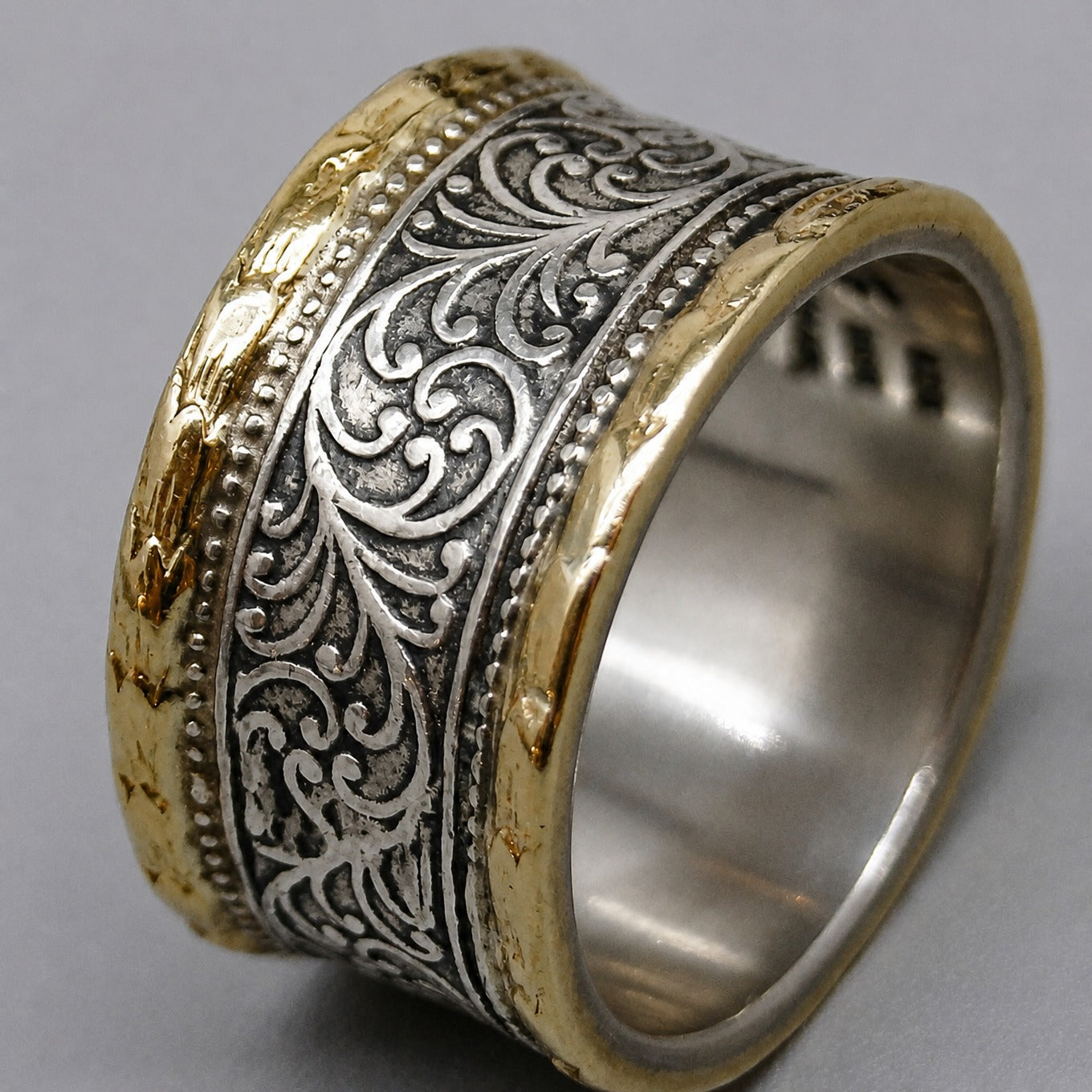 Tweekleurige kroonring