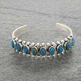 Zilveren retroarmband met steen