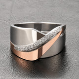 Ring met uitgesneden zirkoon