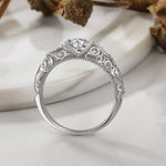 Elegante zilveren ring met zirkonia