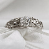 Elegante zilveren ring met zirkonia